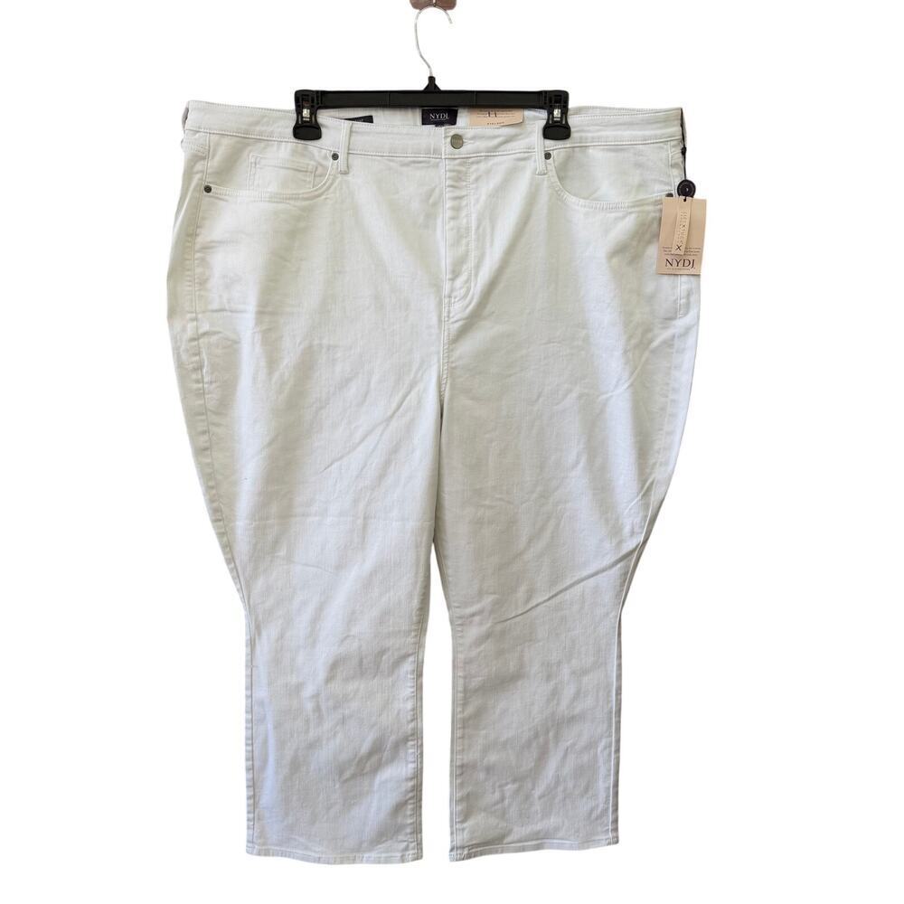 NYDJ Lift Tuck White Jeans Size 28W Not Your Daughters Jeans Slim Bootcut NEW